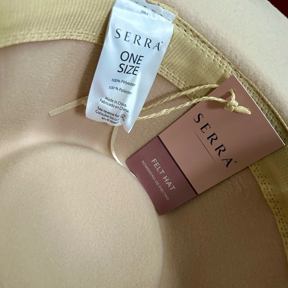 Serra Stetson Rancher Style Felt Hat Beige Crème Nude New with tag One size - Picture 3 of 6